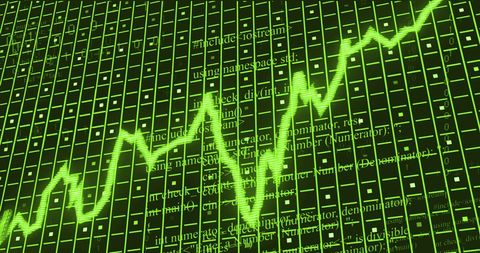 Digital Green Financial Graph Overlay with Coding Elements - Download Free Stock Images Pikwizard.com