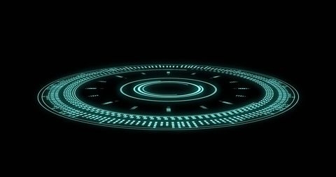 Futuristic Digital Interface with Sci-Fi Aura and Bright Circular Display - Download Free Stock Images Pikwizard.com