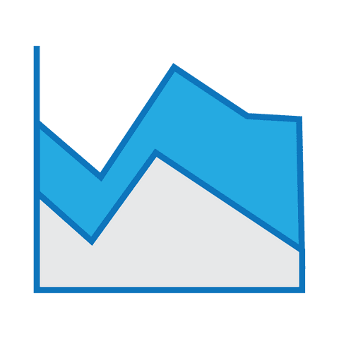 blue area chart graph on transparent background - Download Free Stock Videos Pikwizard.com