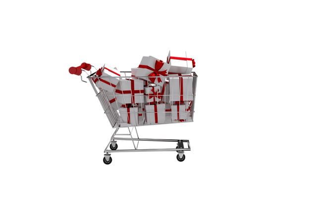 Shopping Cart Filled with Presents on Transparent Background - Download Free Stock Videos Pikwizard.com