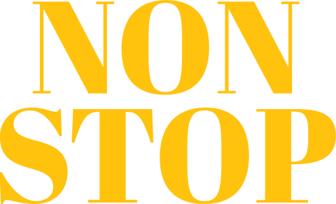 bold yellow non stop text on transparent background - Download Free Stock Videos Pikwizard.com