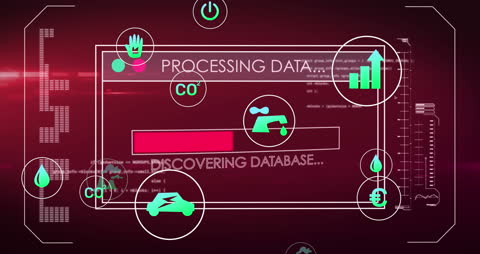 Futuristic Digital Interface for Data Processing