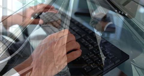 seamless digital interaction in modern business environment - Download Free Stock Images Pikwizard.com