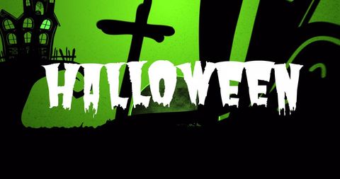 Eerie Halloween Text with Spooky Pumpkin and Ghost Background - Download Free Stock Images Pikwizard.com