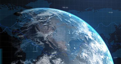 Global Network Grid with Futuristic Digital Interface - Download Free Stock Images Pikwizard.com