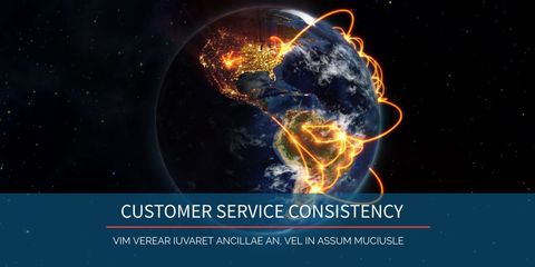 Global Connectivity Highlighting Customer Service Consistency - Download Free Stock Templates Pikwizard.com