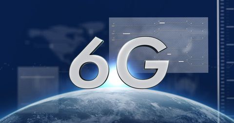6G Technology Over Globe with Digital Interface Design - Download Free Stock Images Pikwizard.com