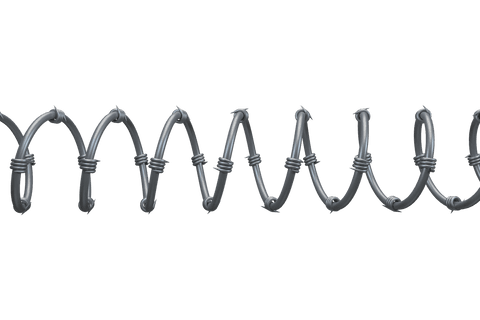 barbed wire fence on transparent background for security concepts - Download Free Stock Videos Pikwizard.com