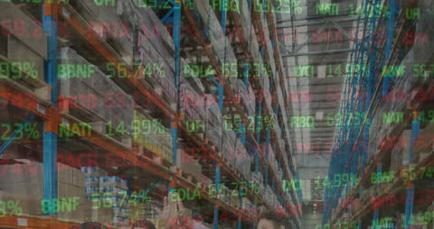 Warehouse with Stock Market Data Overlay