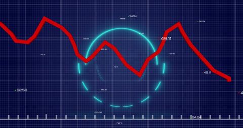 Innovative Data Analysis with Dynamic Line Graph and Digital Elements - Download Free Stock Images Pikwizard.com