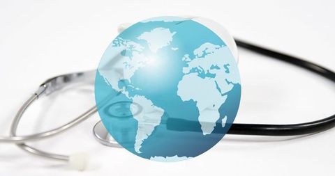 World Health Day Concept with Earth and Stethoscope - Download Free Stock Images Pikwizard.com