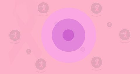 Abstract Pink Circles Design for Cancer Awareness - Download Free Stock Images Pikwizard.com