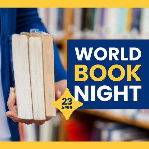 world book night celebration with stacked books - Download Free Stock Templates Pikwizard.com