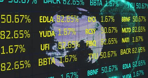 digital earth and data analytics on black screen - Download Free Stock Images Pikwizard.com