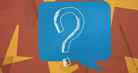 Comic Speech Bubble with Question Mark on Colorful Background - Download Free Stock Images Pikwizard.com
