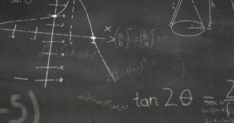 Chalkboard Covered with Complex Mathematical Formulas - Download Free Stock Images Pikwizard.com