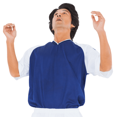 transparent soccer player ready to receive ball reaction moment - Download Free Stock Videos Pikwizard.com