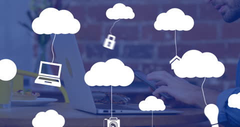 Digital Cloud Interfacing Connecting to Multiple Devices Online