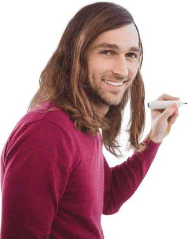 transparent male hipster writing on clear surface background - Download Free Stock Videos Pikwizard.com