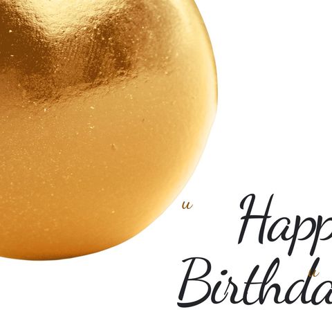 luxurious golden balloon celebrating birthday occasion - Download Free Stock Templates Pikwizard.com