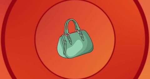 Trendy Blue Handbag on Vibrant Abstract Background - Download Free Stock Images Pikwizard.com