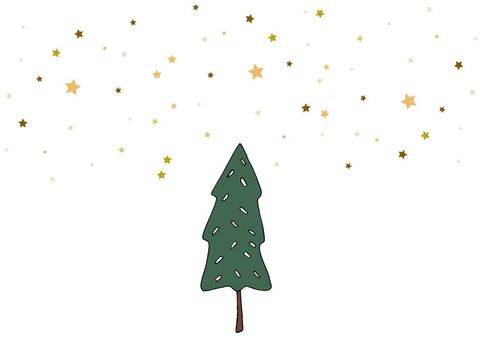 holiday cheer with christmas tree and golden starry sky - Download Free Stock Templates Pikwizard.com