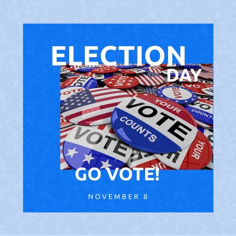 election day badges highlighting importance of voting - Download Free Stock Templates Pikwizard.com