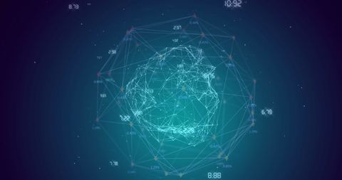 Global Network Connections on Blue Background - Download Free Stock Images Pikwizard.com