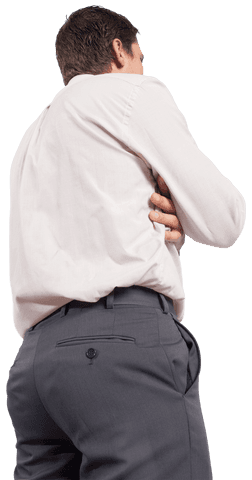 transparent businessman holding chin in thoughtful pose - Download Free Stock Videos Pikwizard.com