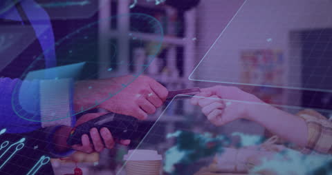 Digital Transaction Concept with Credit Card Payment