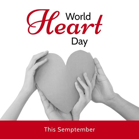 celebrating world heart day with united hands holding heart - Download Free Stock Templates Pikwizard.com