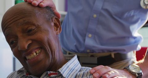 Doctor Providing Comfort to Elderly Patient in Nursing Home - Download Free Stock Images Pikwizard.com