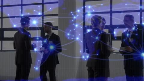 Global Networking: Business Professionals Connected Across Continents
