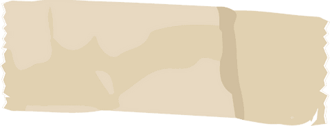 Transparent vector torn beige masking tape strip on clear background