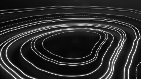 Abstract Light Trails Forming Concentric Patterns