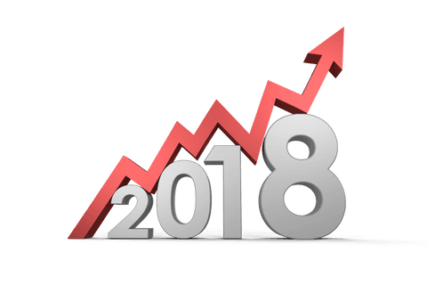 2018 Year Success Red Arrow Trend on Transparent Background - Download Free Stock Videos Pikwizard.com