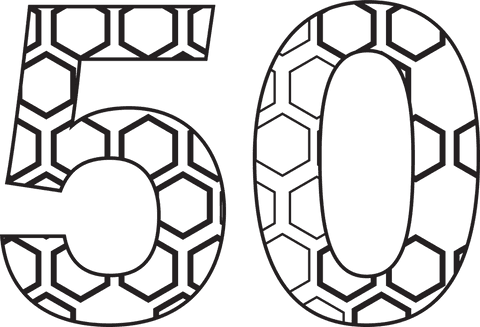 geometric number 50 illustration on transparent background - Download Free Stock Videos Pikwizard.com