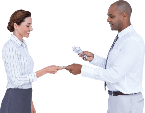 transparent exchange of money between business professionals - Download Free Stock Videos Pikwizard.com