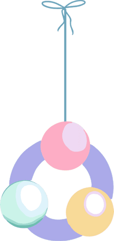 charming pastel hanging ornament with lavender ring on transparent background - Download Free Stock Videos Pikwizard.com