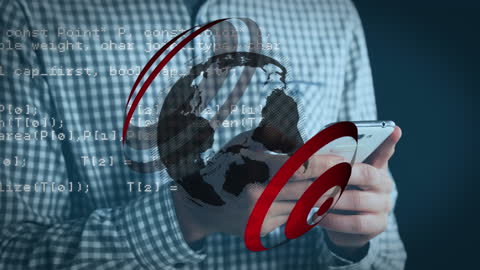 Tech Professional Mobile Data Management Illustrative Design