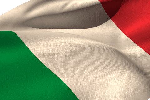 close-up of italian flag waving with transparent ripple effect - Download Free Stock Videos Pikwizard.com