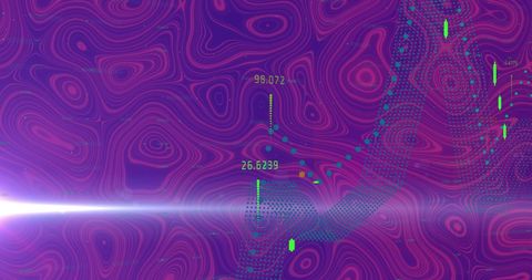 Digital Interface with Abstract Data and Numeric Visuals