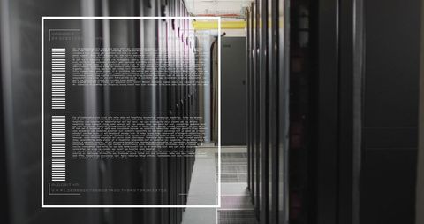 advanced data center with code projection visualization - Download Free Stock Images Pikwizard.com