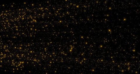 Bright Yellow Dots on Black Background Creating Digital Flow