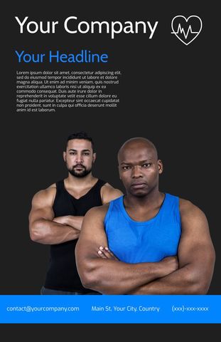 professional fitness trainers demonstrating strength and teamwork - Download Free Stock Templates Pikwizard.com