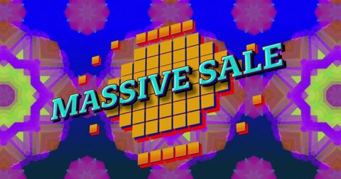 Vibrant Retro Design Promoting Massive Sale