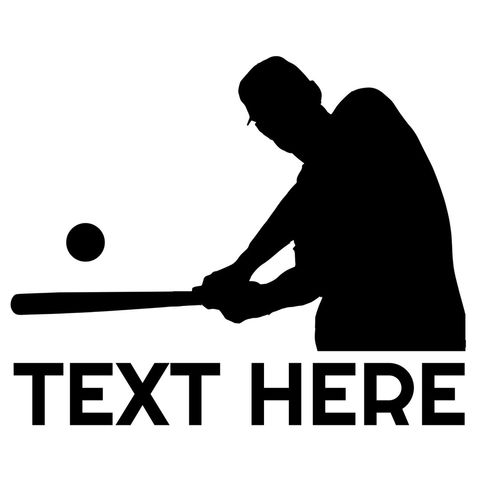 Silhouette of Batsman Swinging Bat with Space for Text - Download Free Stock Templates Pikwizard.com