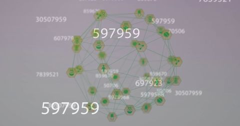 Digital Network Interface with Icons and Data Nodes - Download Free Stock Images Pikwizard.com