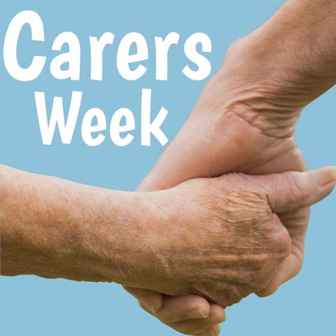 celebrating carers week with caregiver holding senior hand - Download Free Stock Templates Pikwizard.com