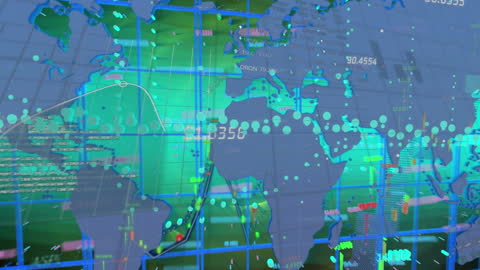 Innovative Digital Financial Data Display on World Map
